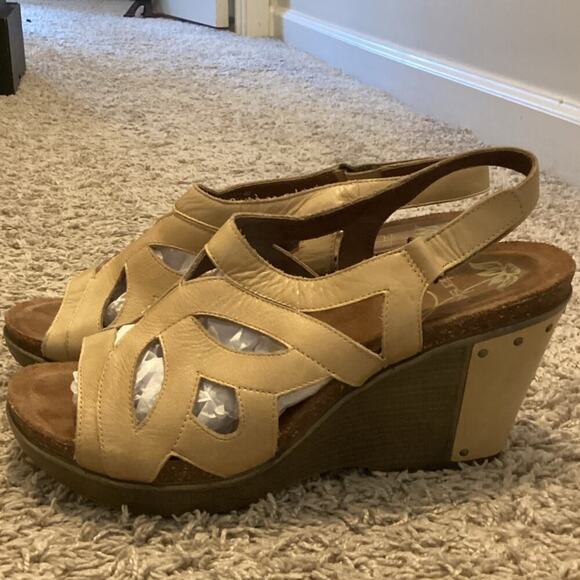 Dansko Womens Felicia Wedge Sandals EU 40 US 9.5 10 Tan Brown Comfort Boho - Picture 5 of 13